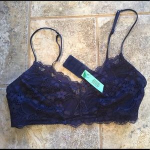 Honeydew Navy Bralette